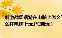 刺激战场端游在电脑上怎么下载（绝地求生刺激战场手游怎么在电脑上玩,PC端玩）