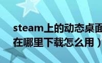 steam上的动态桌面软件（steam动态桌面在哪里下载怎么用）