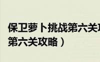 保卫萝卜挑战第六关攻略图解（保卫萝卜挑战第六关攻略）