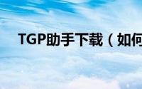 TGP助手下载（如何使用TGP游戏助手）