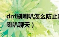 dnf刷喇叭怎么防止禁言（dnf怎么屏蔽屏蔽喇叭聊天）