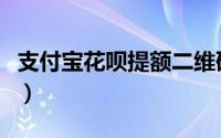 支付宝花呗提额二维码（支付宝花呗提现方法）