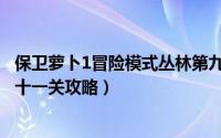 保卫萝卜1冒险模式丛林第九关（保卫萝卜1冒险模式丛林第十一关攻略）