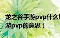 龙之谷手游pvp什么意思（怎么理解龙之谷手游pvp的意思）