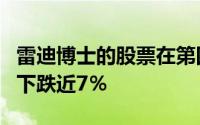 雷迪博士的股票在第四季度业绩的早盘交易中下跌近7％