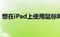 想在iPad上使用鼠标吗 很快就能做到这一点