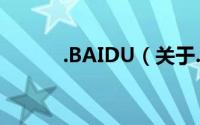 .BAIDU（关于.BAIDU的简介）