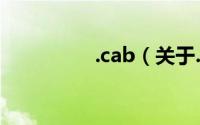 .cab（关于.cab的简介）