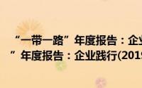 “一带一路”年度报告：企业践行(2019)（关于“一带一路”年度报告：企业践行(2019)的简介）