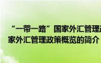 “一带一路”国家外汇管理政策概览（关于“一带一路”国家外汇管理政策概览的简介）