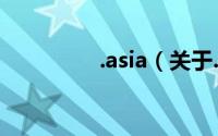 .asia（关于.asia的简介）