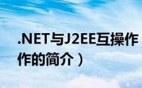 .NET与J2EE互操作（关于.NET与J2EE互操作的简介）