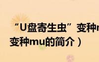 “U盘寄生虫”变种mu（关于“U盘寄生虫”变种mu的简介）