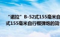 “诺拉”B-52式155毫米自行榴弹炮（关于“诺拉”B-52式155毫米自行榴弹炮的简介）