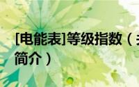 [电能表]等级指数（关于[电能表]等级指数的简介）