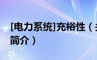 [电力系统]充裕性（关于[电力系统]充裕性的简介）