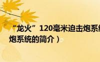 “龙火”120毫米迫击炮系统（关于“龙火”120毫米迫击炮系统的简介）