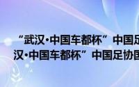 “武汉·中国车都杯”中国足协国际足球锦标赛（关于“武汉·中国车都杯”中国足协国际足球锦标赛的简介）