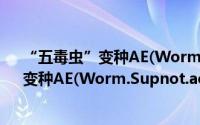 “五毒虫”变种AE(Worm.Supnot.ae)（关于“五毒虫”变种AE(Worm.Supnot.ae)的简介）