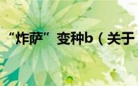 “炸萨”变种b（关于“炸萨”变种b的简介）