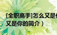 [全职高手]怎么又是你（关于[全职高手]怎么又是你的简介）