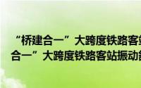 “桥建合一”大跨度铁路客站振动舒适度研究（关于“桥建合一”大跨度铁路客站振动舒适度研究的简介）