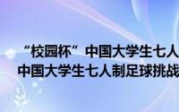 “校园杯”中国大学生七人制足球挑战赛（关于“校园杯”中国大学生七人制足球挑战赛的简介）