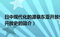 日中现代化的源泉东亚开放史（关于日中现代化的源泉东亚开放史的简介）