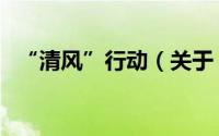 “清风”行动（关于“清风”行动的简介）