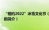 “相约2022”冰雪文化节（关于“相约2022”冰雪文化节的简介）