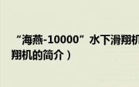 “海燕-10000”水下滑翔机（关于“海燕-10000”水下滑翔机的简介）