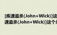 [疾速追杀(John+Wick)]这个杀手不留情 性转文（关于[疾速追杀(John+Wick)]这个杀手不留情 性转文的简介）