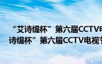 “艾诗缇杯”第六届CCTV电视节目主持人大赛（关于“艾诗缇杯”第六届CCTV电视节目主持人大赛的简介）