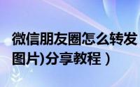 微信朋友圈怎么转发（微信朋友圈转发(文章/图片)分享教程）