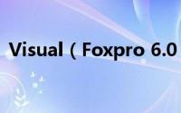 Visual（Foxpro 6.0 中文版安装图文教程）