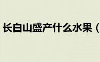 长白山盛产什么水果（长白山盛产哪些水果）