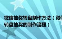 微信抽奖转盘制作方法（微信怎么做转盘抽奖,图文介绍微信转盘抽奖的制作流程）