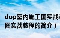 dop室内施工图实战教程（关于dop室内施工图实战教程的简介）