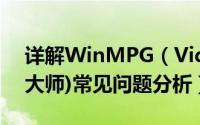 详解WinMPG（Video Convert(视频转换大师)常见问题分析）