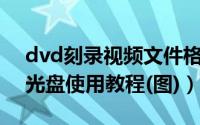 dvd刻录视频文件格式（mp4刻录dvd视频光盘使用教程(图)）