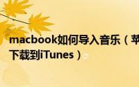 macbook如何导入音乐（苹果笔记本Macbook怎么将音乐下载到iTunes）