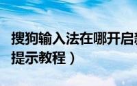 搜狗输入法在哪开启新词提示功能（开启新词提示教程）