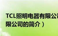 TCL照明电器有限公司（关于TCL照明电器有限公司的简介）