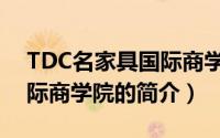 TDC名家具国际商学院（关于TDC名家具国际商学院的简介）