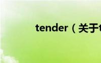 tender（关于tender的简介）