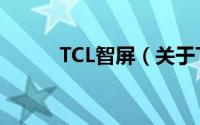 TCL智屏（关于TCL智屏的简介）