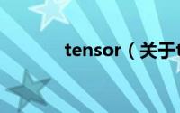 tensor（关于tensor的简介）