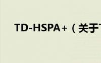 TD-HSPA+（关于TD-HSPA+的简介）