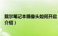 戴尔笔记本摄像头如何开启（开启戴尔笔记本摄像头的方法介绍）