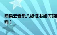 网易云音乐八级证书如何领取（网易云音乐八级证书领取教程）